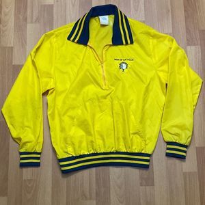 Vintage 80s Men of La Salle “La Scramble” Windless Custom Windbreaker Made USA
